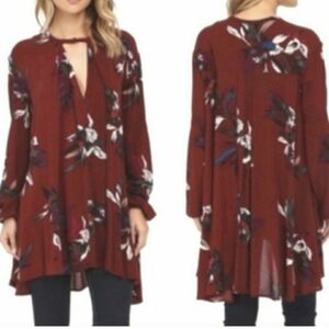Free People Tree Swing Electric Orchid Mini Dress Tunic Size S